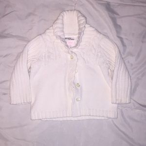 Baby Girl White Sweater